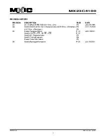 浏览型号MX23C4100的Datasheet PDF文件第7页