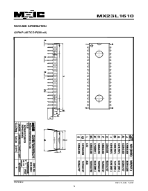 浏览型号MX23L1610TC-15的Datasheet PDF文件第5页