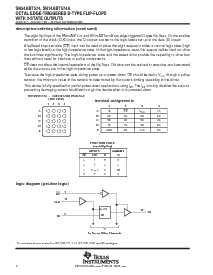 浏览型号SN74ABT574ADBLE的Datasheet PDF文件第2页