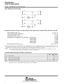 浏览型号SN74CBT3384ADBR的Datasheet PDF文件第2页