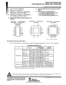 浏览型号SN74LV164ADB的Datasheet PDF文件第1页