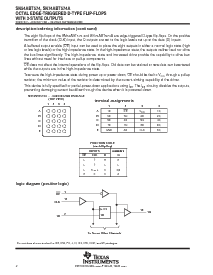 浏览型号SN74ABT574ADBR的Datasheet PDF文件第2页