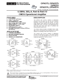 浏览型号OPA4374AID的Datasheet PDF文件第1页