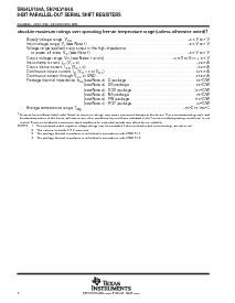 浏览型号SN74LV164APW的Datasheet PDF文件第4页