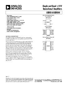 浏览型号AD8614ART的Datasheet PDF文件第1页