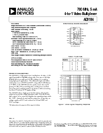 浏览型号AD8184AR-REEL的Datasheet PDF文件第1页