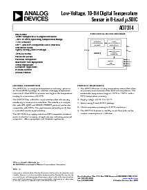 浏览型号AD7314ARM的Datasheet PDF文件第1页
