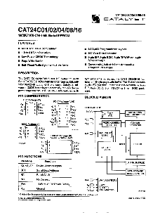 浏览型号CAT24C01的Datasheet PDF文件第1页