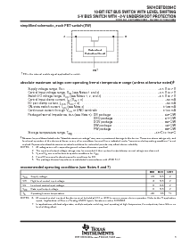 浏览型号SN74CBTD3384CDB的Datasheet PDF文件第3页