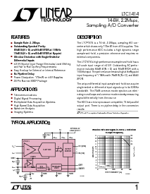 浏览型号LTC1414CGN的Datasheet PDF文件第1页