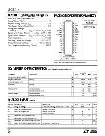 浏览型号LTC1414CGN的Datasheet PDF文件第2页