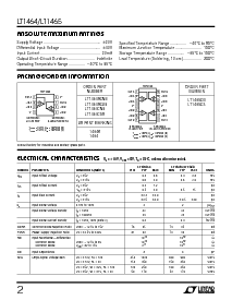 浏览型号LT1464CN8的Datasheet PDF文件第2页