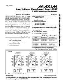 浏览型号MAX4614CPD的Datasheet PDF文件第1页