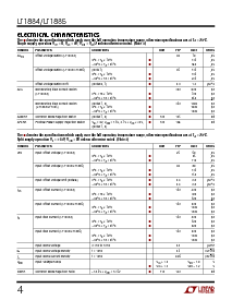 浏览型号LT1884CS8的Datasheet PDF文件第4页