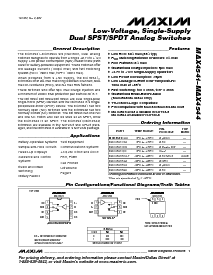 浏览型号MAX4544CUA的Datasheet PDF文件第1页