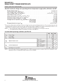 浏览型号SN74AHC1G14DBVR的Datasheet PDF文件第2页