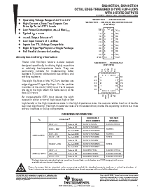 浏览型号SN74HCT374DWR的Datasheet PDF文件第1页