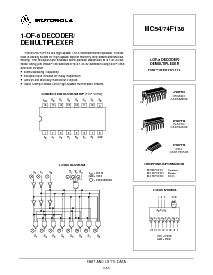 浏览型号MC74F138N的Datasheet PDF文件第1页
