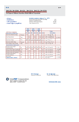 浏览型号2N4220A的Datasheet PDF文件第1页