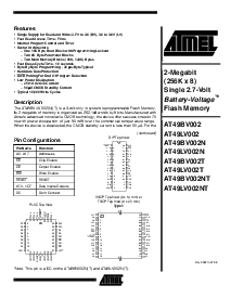 浏览型号AT49LV002N-70VI的Datasheet PDF文件第1页
