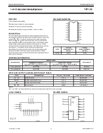 浏览型号N74F138D的Datasheet PDF文件第2页