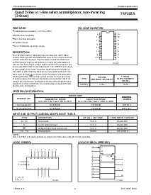 浏览型号N74F257AD的Datasheet PDF文件第2页