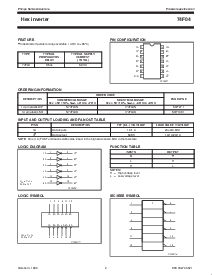 浏览型号N74F04D的Datasheet PDF文件第2页