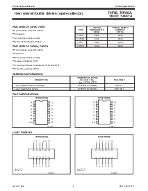浏览型号N74F06D的Datasheet PDF文件第2页