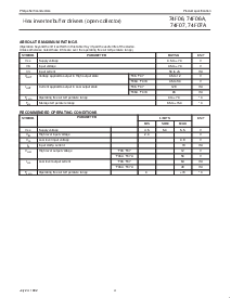 浏览型号N74F06D的Datasheet PDF文件第4页