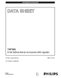 浏览型号N74F166D的Datasheet PDF文件第1页