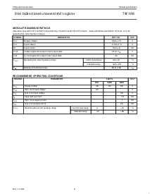浏览型号N74F166D的Datasheet PDF文件第5页