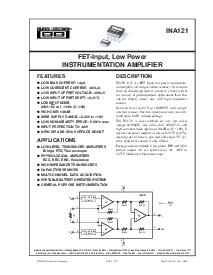 浏览型号INA121PA的Datasheet PDF文件第1页