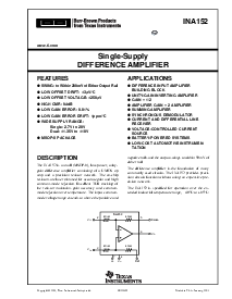 浏览型号INA152EA的Datasheet PDF文件第1页