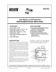 浏览型号INA103KU的Datasheet PDF文件第1页