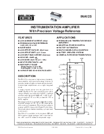 浏览型号INA125UA的Datasheet PDF文件第1页