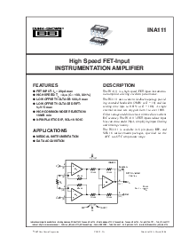 浏览型号INA111BU的Datasheet PDF文件第1页