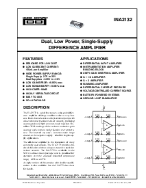 浏览型号INA2132U的Datasheet PDF文件第1页