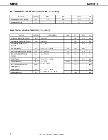 浏览型号NE52118-T1的Datasheet PDF文件第2页