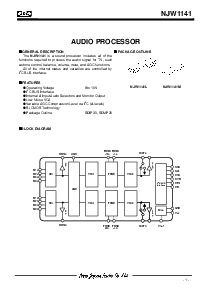 浏览型号NJW1141的Datasheet PDF文件第1页