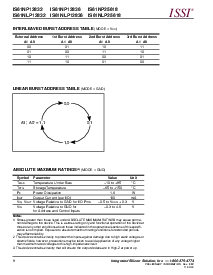 浏览型号IS61NLP12836的Datasheet PDF文件第8页