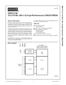 浏览型号NM27C128的Datasheet PDF文件第1页