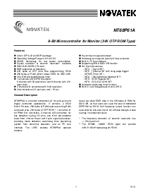 浏览型号NT68P61A的Datasheet PDF文件第1页
