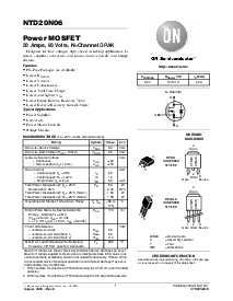 浏览型号NTD20N06的Datasheet PDF文件第1页