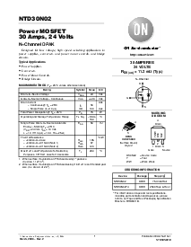 浏览型号NTD30N02的Datasheet PDF文件第1页
