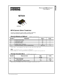 浏览型号NZT651的Datasheet PDF文件第1页