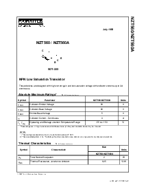 浏览型号NZT560A的Datasheet PDF文件第1页