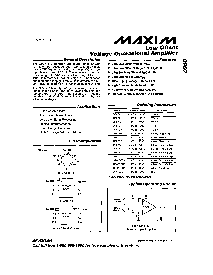 浏览型号OP07CS的Datasheet PDF文件第1页