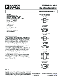 浏览型号OP162的Datasheet PDF文件第1页