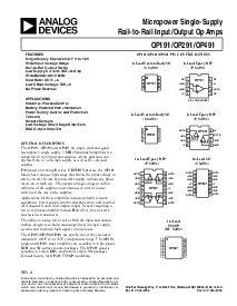 浏览型号OP191的Datasheet PDF文件第1页