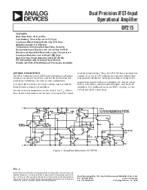 浏览型号OP215的Datasheet PDF文件第1页